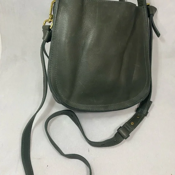 Madewell leather crossbody bag green - Picture 2 of 10